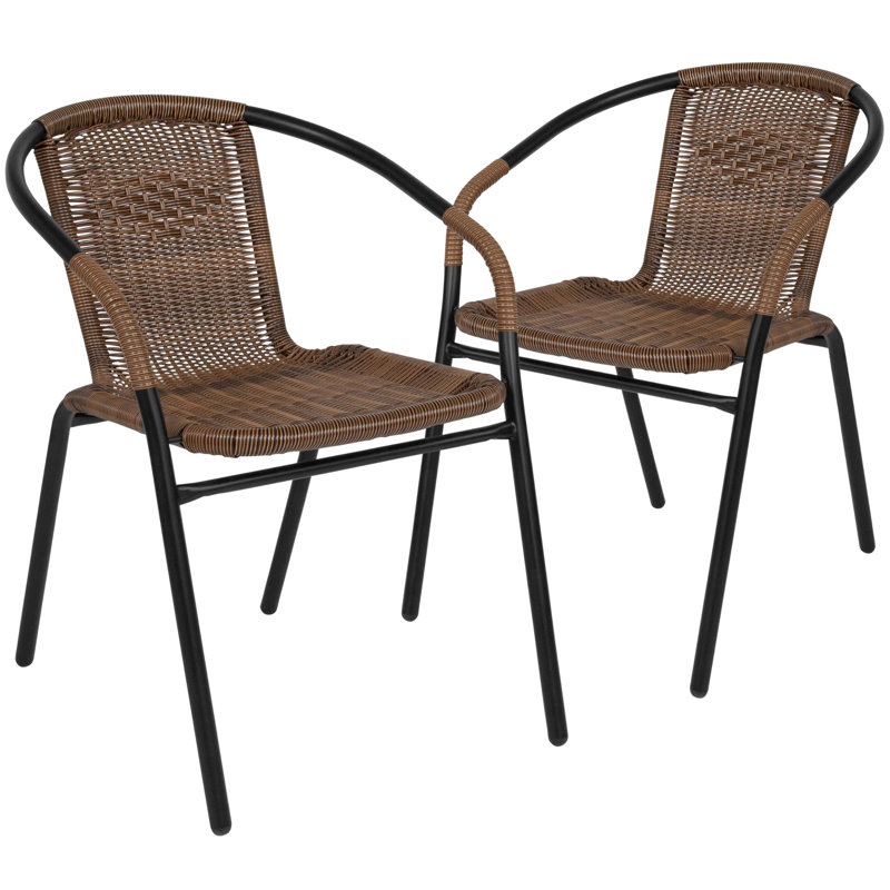 Ensemble de 2 chaises de salle à manger empilables Modern