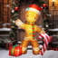 PMU Christmas - gonflable Holiday Gingerbread Man