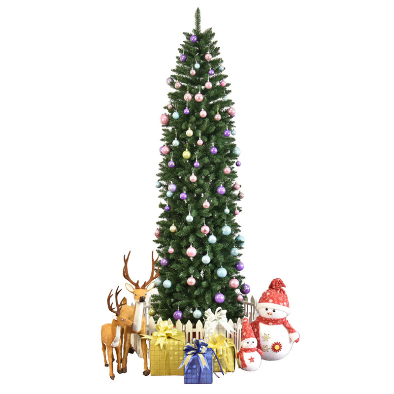 228.6cm H Artificial Pine Christmas Tree, 210cm H x 40cm W x 40cm D