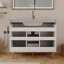 Meuble-lavabo sur pied moderne 36 po avec lavabo en céramique et beaucoup de rangement 36 po-1845213355