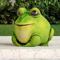 OLOMA Frog sculpture outdoor statues Concrete garden frog statue