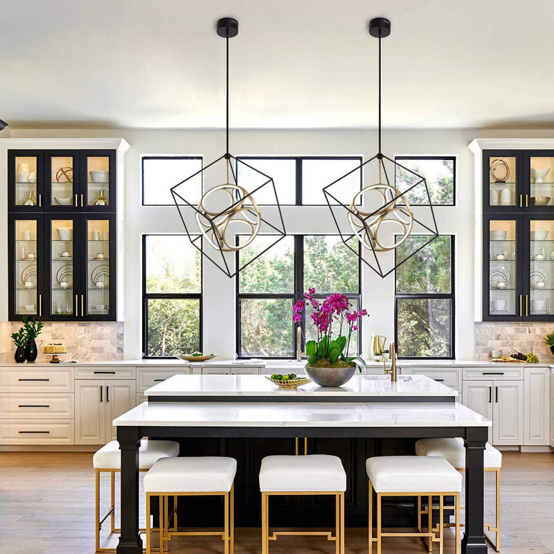 Olmo 6 - Light LED Geometric Chandelier