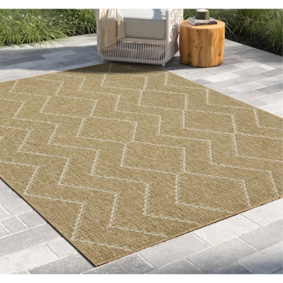 Tapis Earth Collection, intérieur extérieur, blanc neutre, motifs de losanges, polypropylène teinté, pour animaux de compagnie, fabriqué en Turquie, sans effort pour essuyer l'aspirateur extérieur de couleur X, teinté