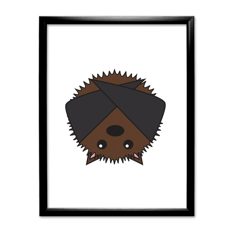 Single Picture Frame Print, Black