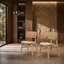 Chaise rembourrée en bois massif-772355191