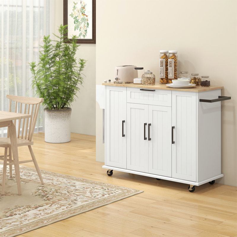 Îlot de cuisine polyvalent avec beaucoup de rangement et de mobilité