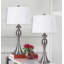 Ensemble de lampes de table en métal 27 po avec abat-jour empire en lin Kateryn-1847909360-1847909366