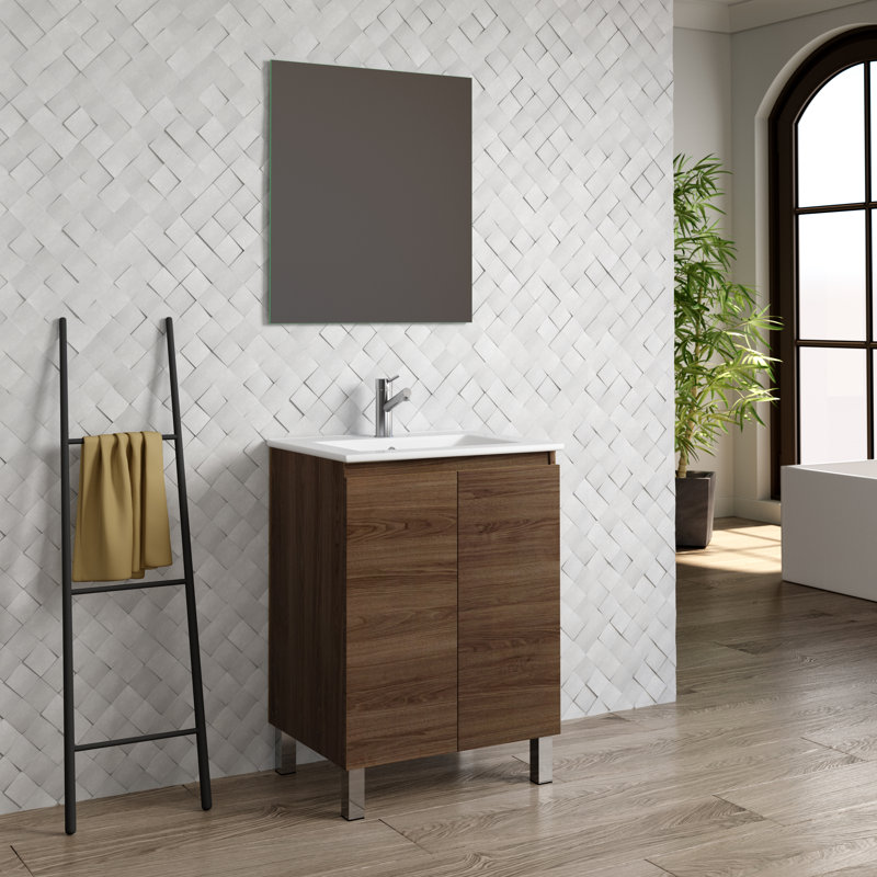 Ensemble de meuble-lavabo simple 23" avec miroir Jasso