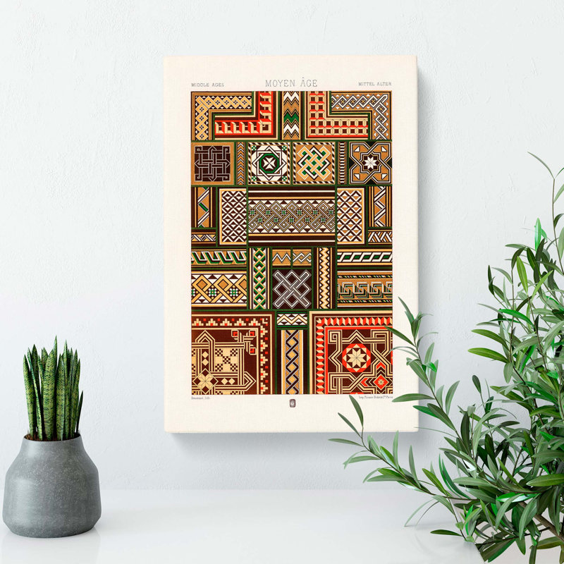 Middle Age Patterns by Albert Racinet - Wrapped Canvas, 91cm H x 60cm W x 3cm D