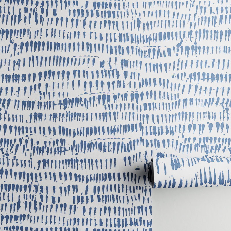 Adalis Non-Pasted Wallpaper Roll, Blue