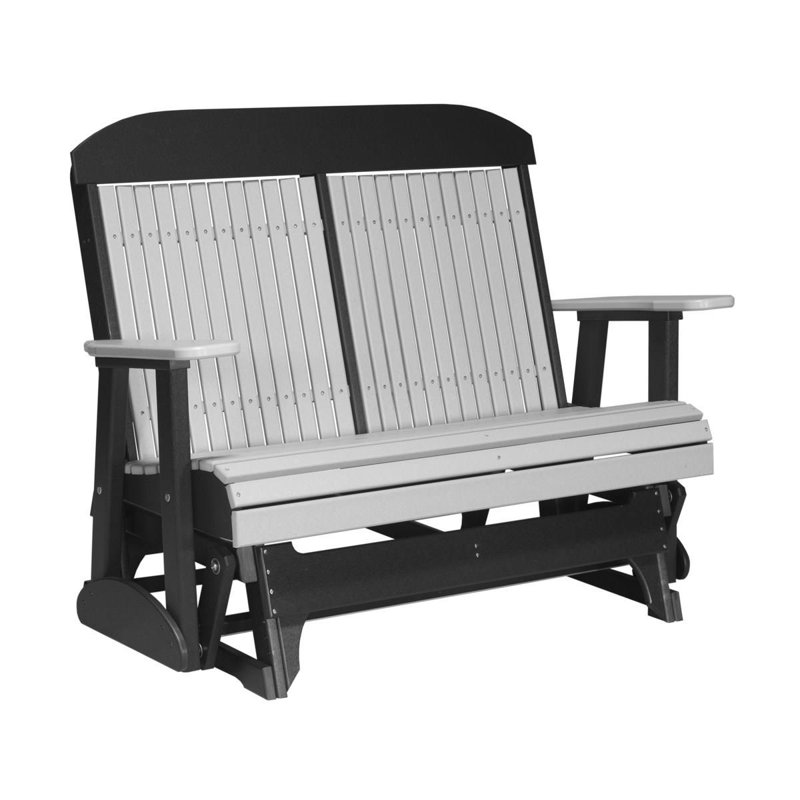Banc coulissant classique Kellerstrass, Gris tourterelle / noir
