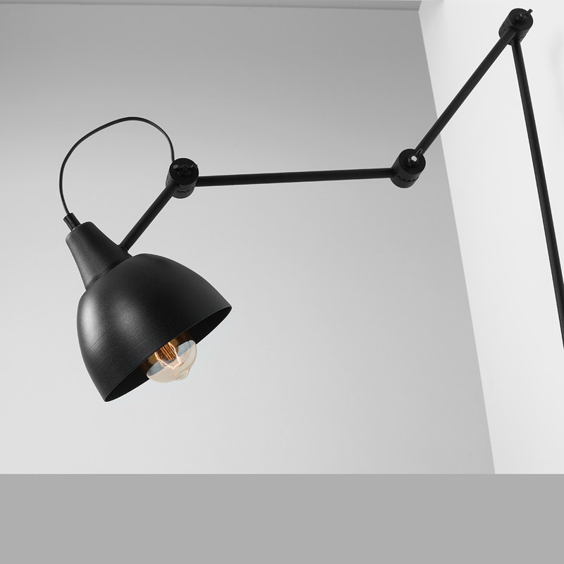 Goldia Steel Swing Arm Sconce