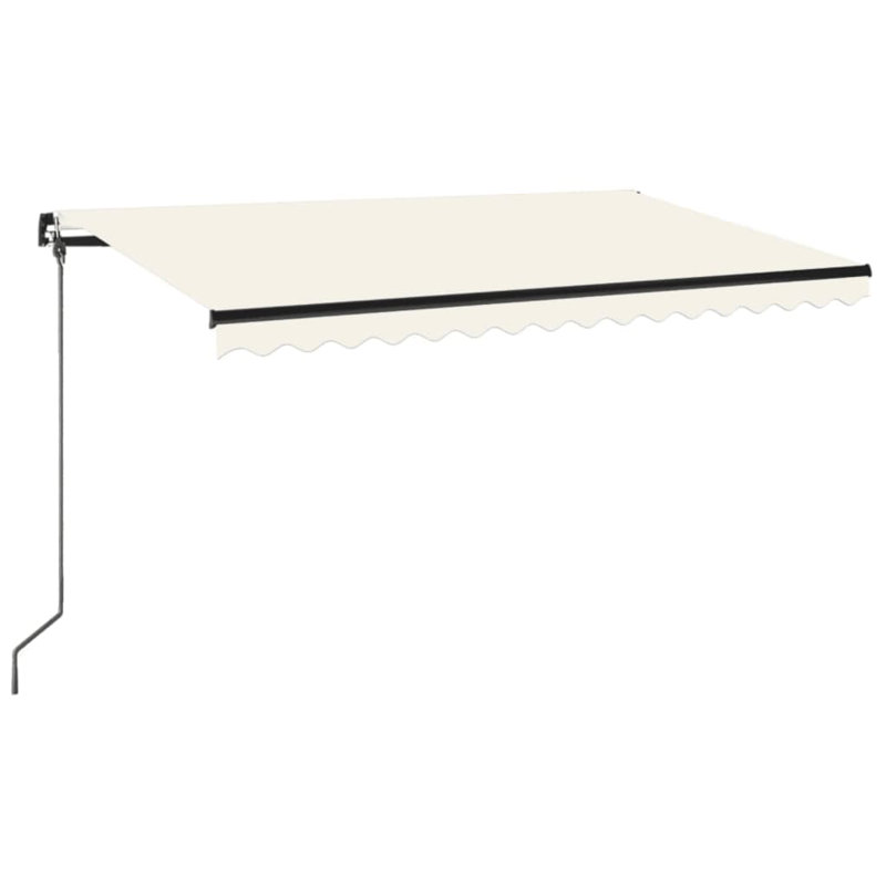 VidaXL 400cm W Retractable, Cream
