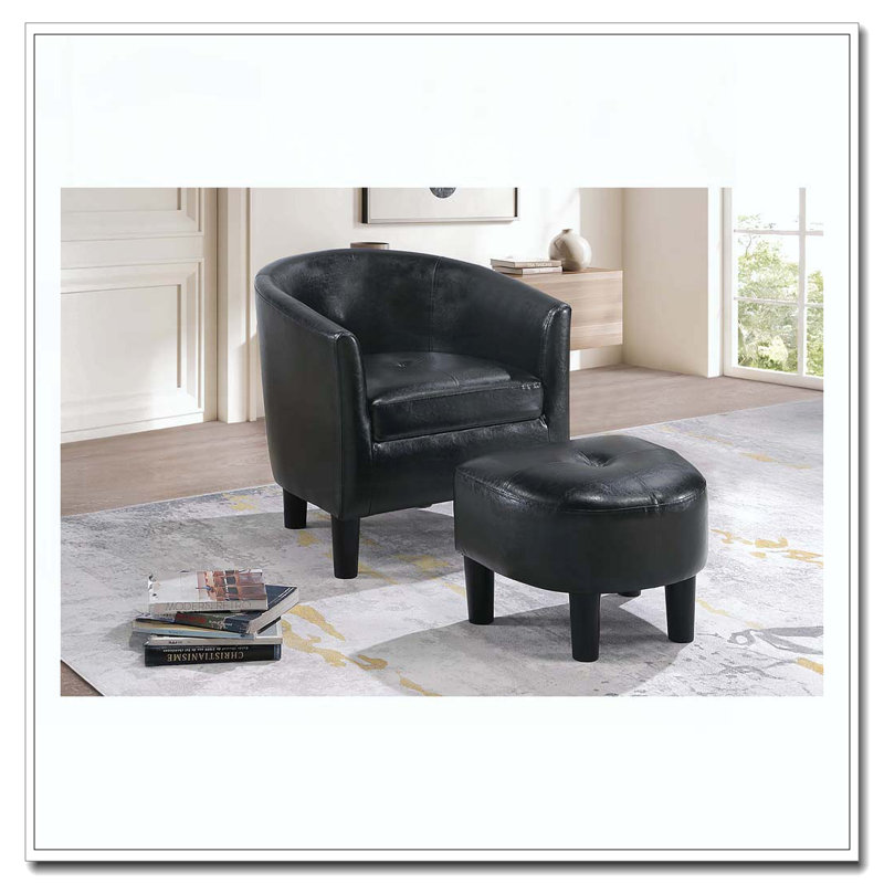 Chaise d'appoint et repose-pieds