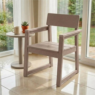 HDPE outdoor & garden Armchairs with backres Modernist Designt chairs
