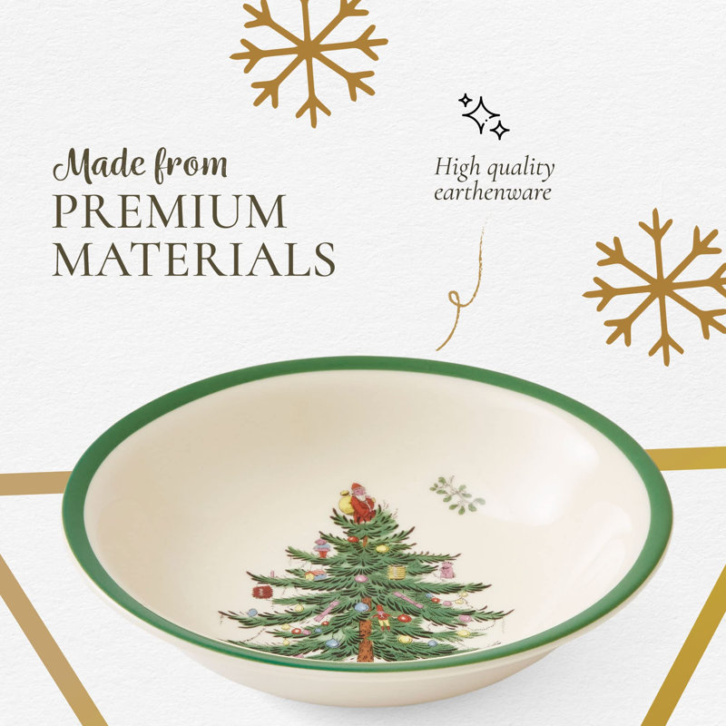 Spode Christmas Tree Cereal/Oatmeal Bowl 5.5"
