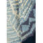 Tapis ivoire, bleu, mauve en laine fait à la main Vintage Art Deco