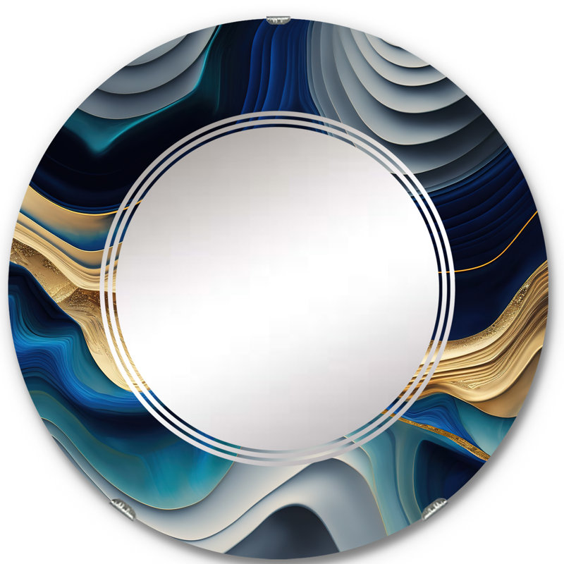 Miroir mural abstrait Peirsen, 24 po x 24 po