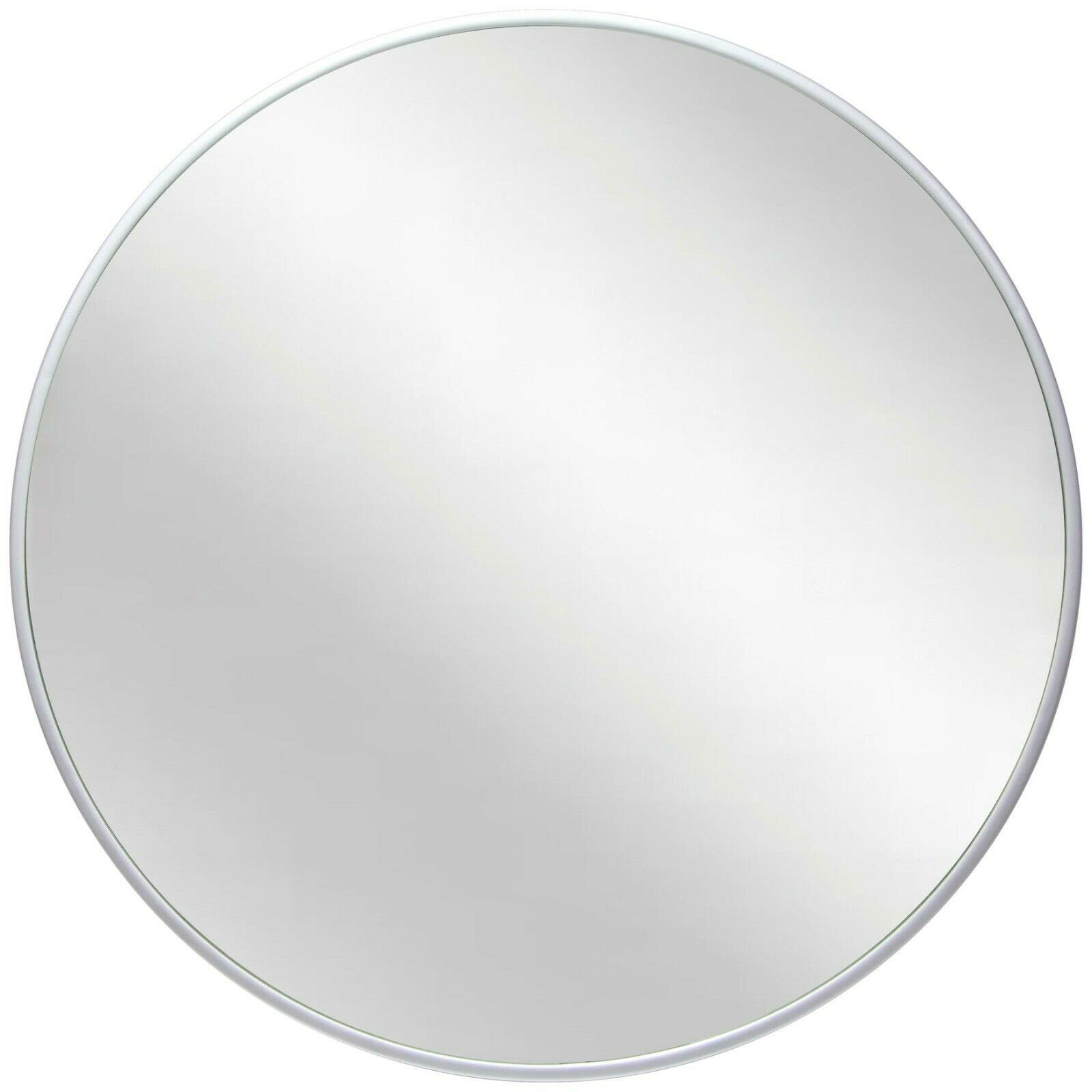 Mercer41 Newtown Modern/Contemporary Round Plastic Wall Mirror 21 Inches - Silver & Reviews ...