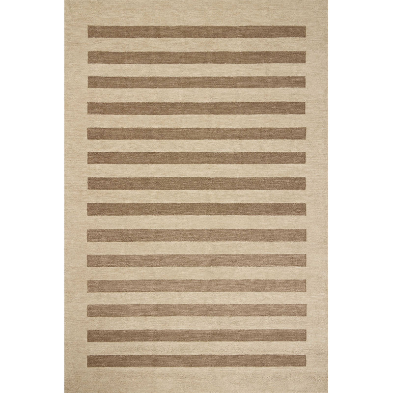 Leanne Ford x Loloi Craven Oatmeal / Bark Area Rug, Rectangle 7'9" x 9'9"
