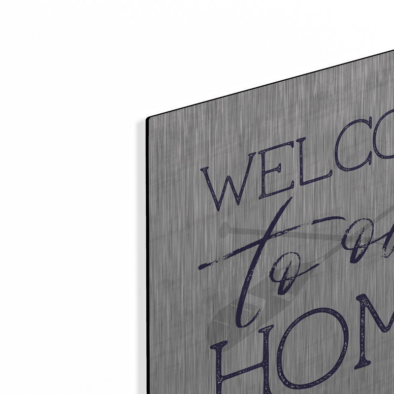 'Lake Welcome to Our Home' by Lux + Me Designs, Wall Art, 12" H x 12" W