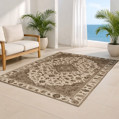 Tapis gris d'intérieur et d'extérieur Tabriz