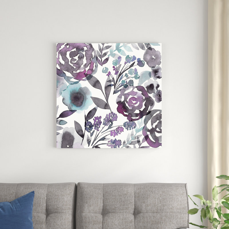 Jardin de prunes en fleurs II, H 30 po x l 30 po x P 1,25 po