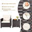 Ensemble de conversation en rotin de trois articles avec coussins-64417744