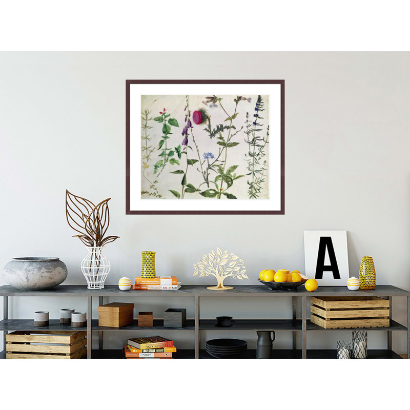 «Huit études de fleurs sauvages» par Albrecht Dürer, impression giclée sur cadre, H 33,5 po x l 39,55 po