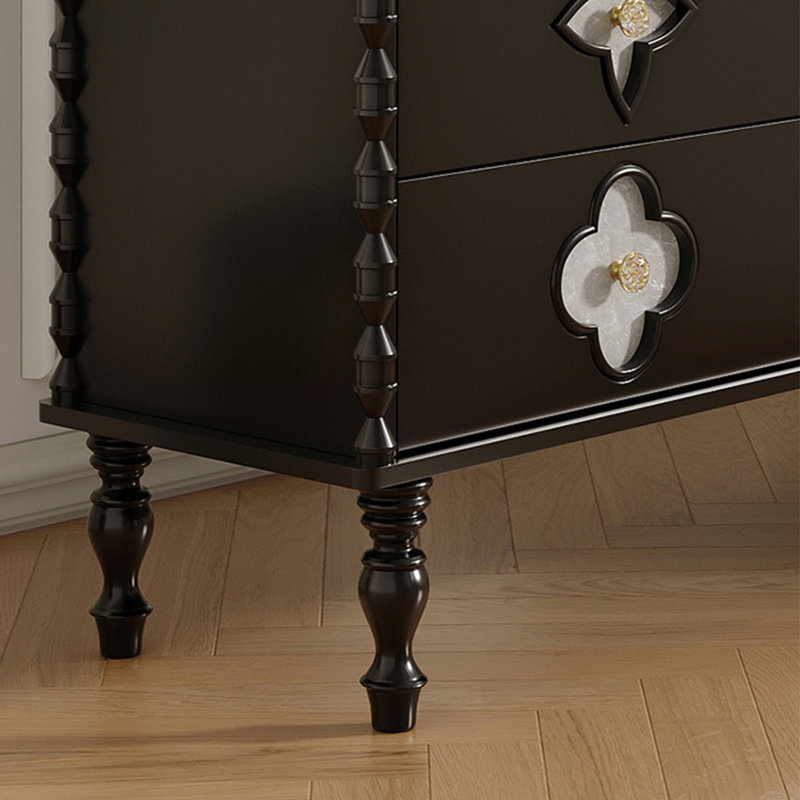 Armoire de rangement à tiroirs luxueuse de style français, H 34,25 po x l 62,99 po x P 15,75 po