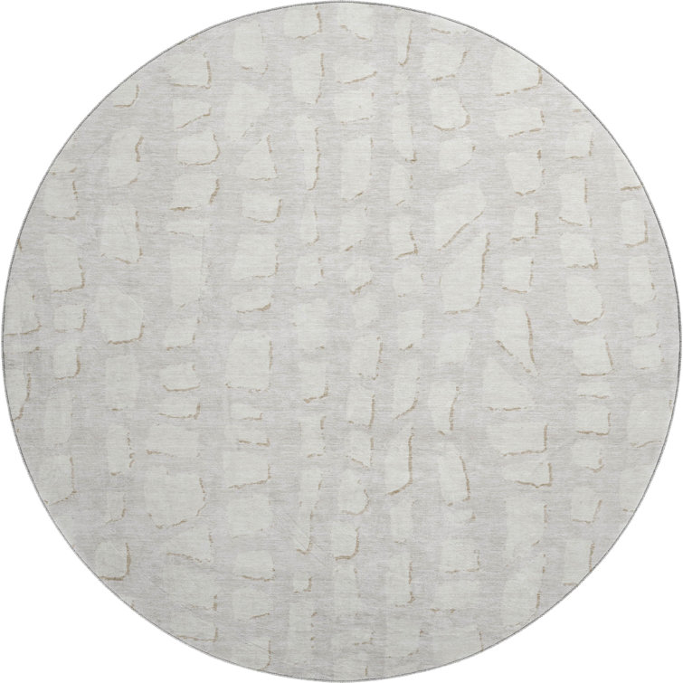 Premium Machine Washable Prisco Ivory Rug