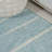 Montral Minimalist Stripe Turquoise/Cream Rug-1602107626