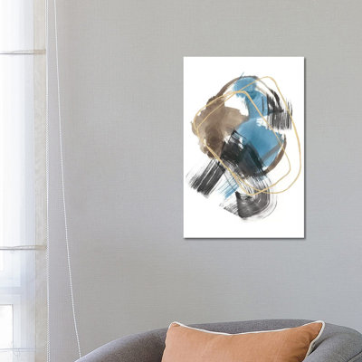 Gold Loops by Jennifer Goldberger - Wrapped Canvas Gallery-Wrapped Canvas Giclée