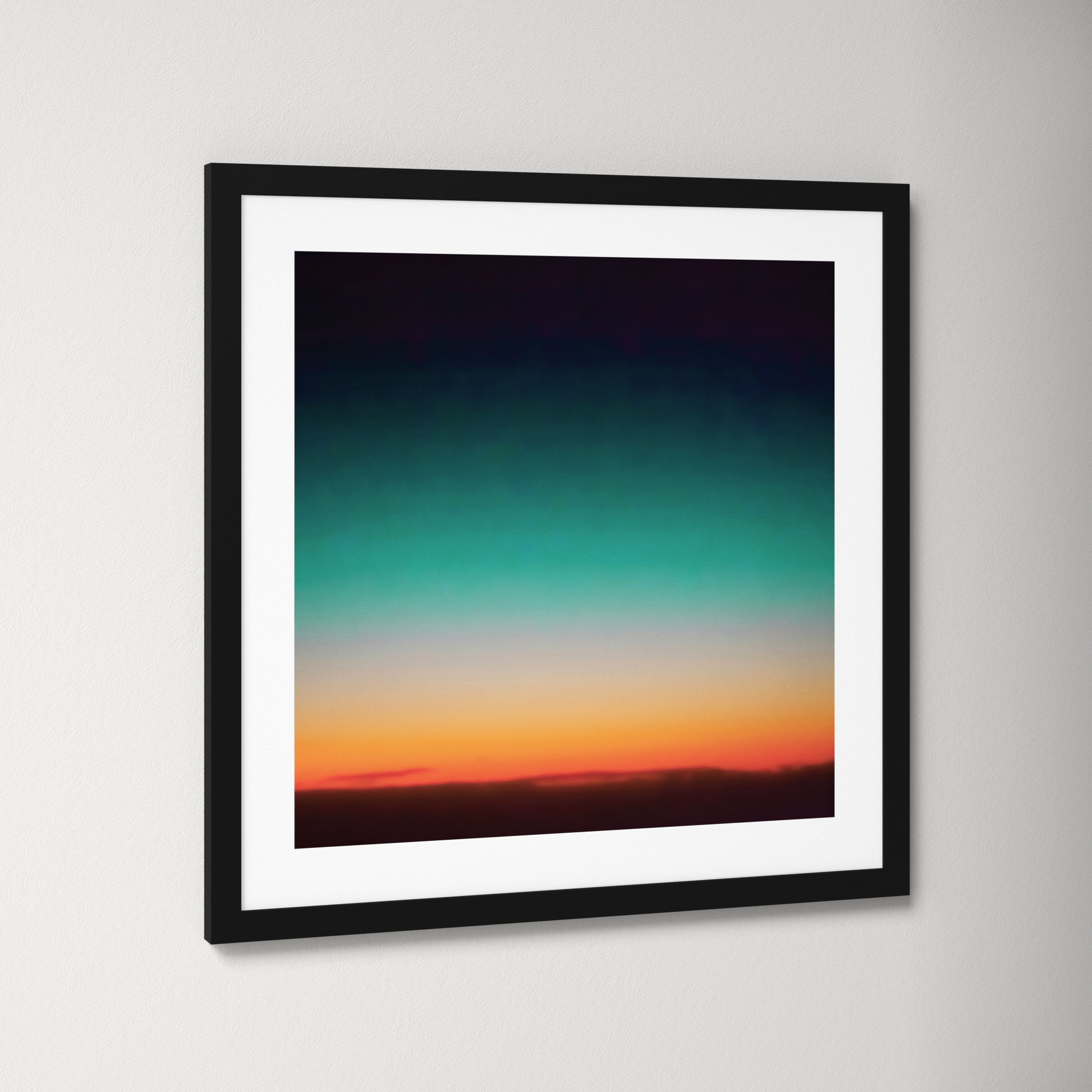 Sunrise Flying by Caroline Mint, Black, 20.25" H x 20.25" W x 0.88" D