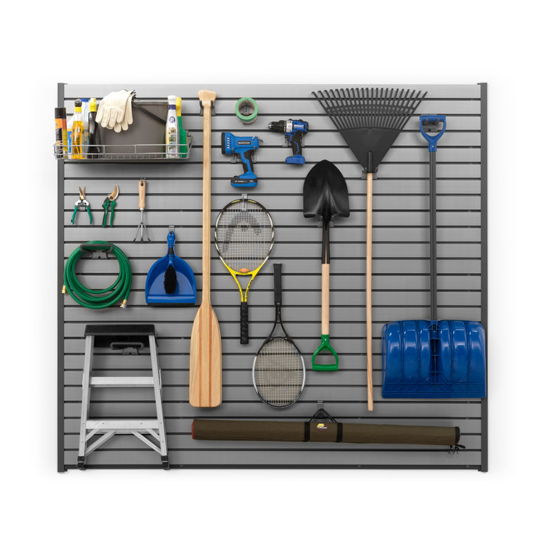 Steel and Plastic Multipurpose Slatwall Hook Kit