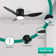 42" Smart Flush Mount Ceiling Fans With Lights Remote