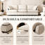 Chenille modulaire 3 places modulaire à 3 places, canapé large avec coussins décoratifs, rembourré pour le salon, la chambre à coucher et l'intérieur d'un appartement 94 * 35 "-70162342