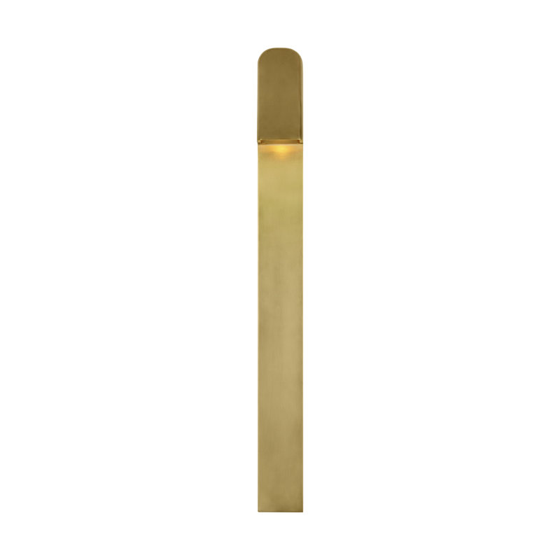 Froler LED Outdoor Sconce, Hand-Rubbed Antique Brass, 24" H x 2.4" W x 2.6" D, Hand-Rubbed Antique Brass