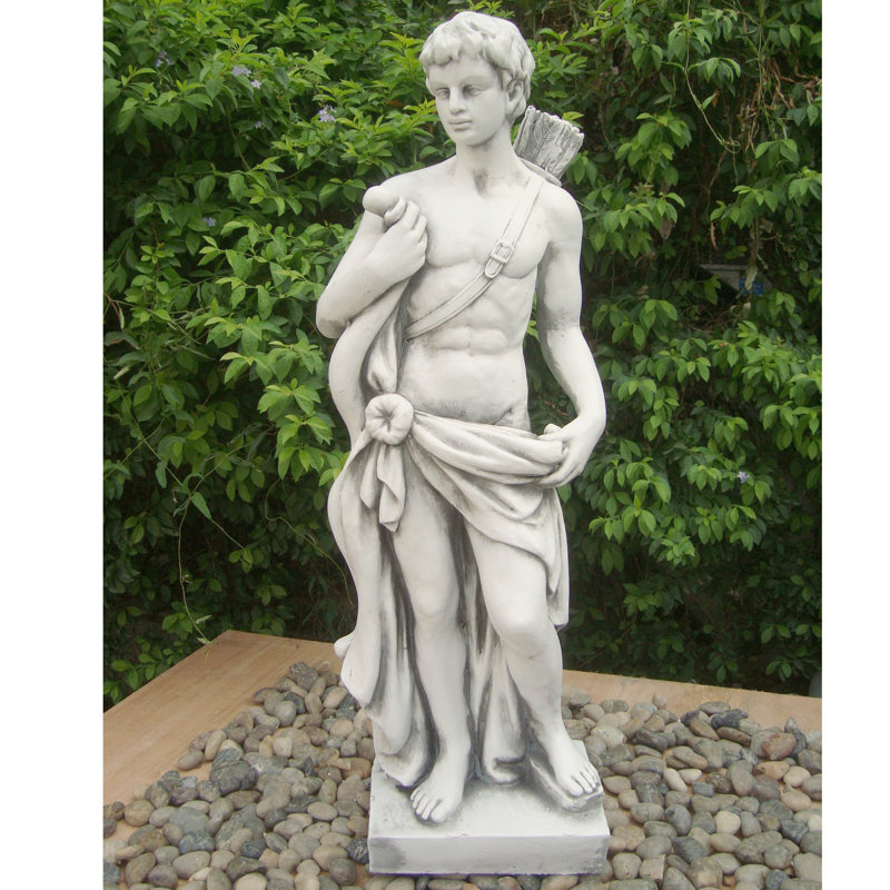 HECTOR Hunter Boy 83cm White Stone Effect, White Stone