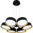 Jahim Integrated LED Matte Black Chandelier