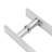 Double Sided Stainless Steel Door Handle, Pair Of Pull Push Sliding Barn Door Handles, Commercial H Shape Door Pull Handle(11.61*1.6*5.95In)-115342014