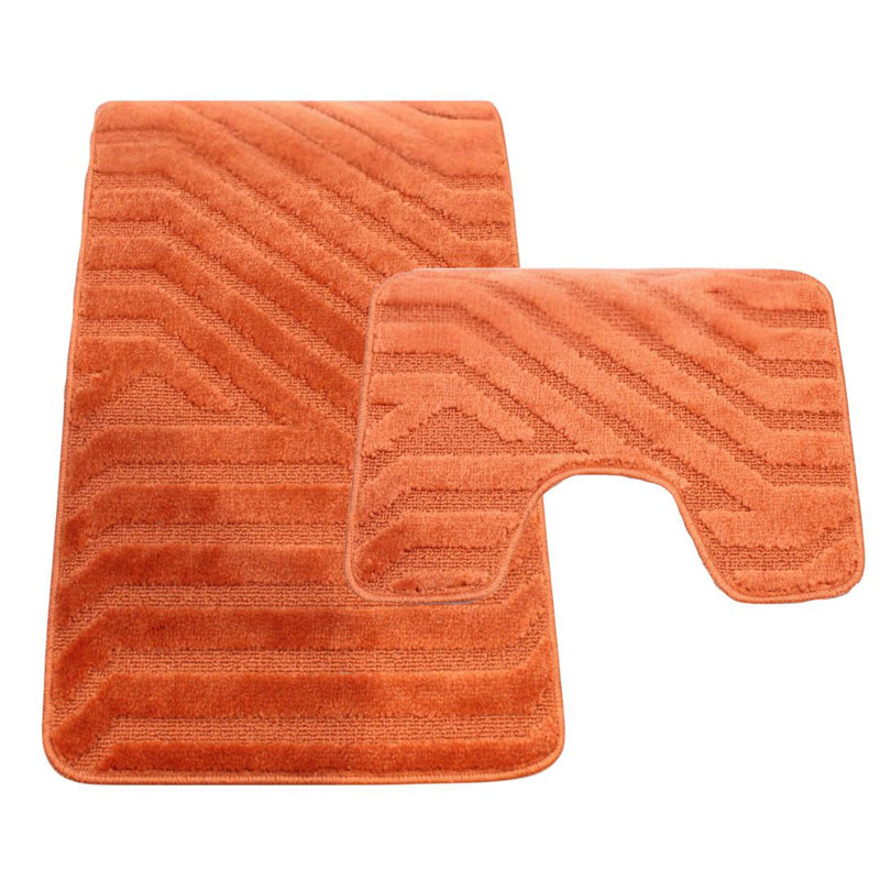 Polypropylene Plastic Bath Mat, Brick