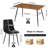 Lawanda Dining Table Set With 4 Chairs