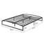 Structure de lit robuste à profil bas - plateforme en métal de taille simple, support en lattes d'acier de 10 po, conception en arc, sans bruit, rangement sous le lit, assemblage facile, aucun sommier tapissier requis - 10 po, noir-897688993-897689020-897689022