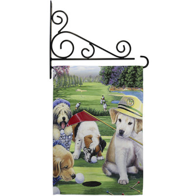 Double Sided 18.5'' H x 13'' W Polyester Animal Flag Set