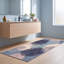 Tapis Canyon Modern Circles à motifs géométriques bleu marine, turquoise, gris, crème et rose, lavable à la machine, antidérapant, à poils courts, pour l'intérieur et l'extérieur, adapté aux animaux domestiques, idéal pour le salon, la chambre, la salle à manger, l'entrée, le couloir ou le bureau.-89148703