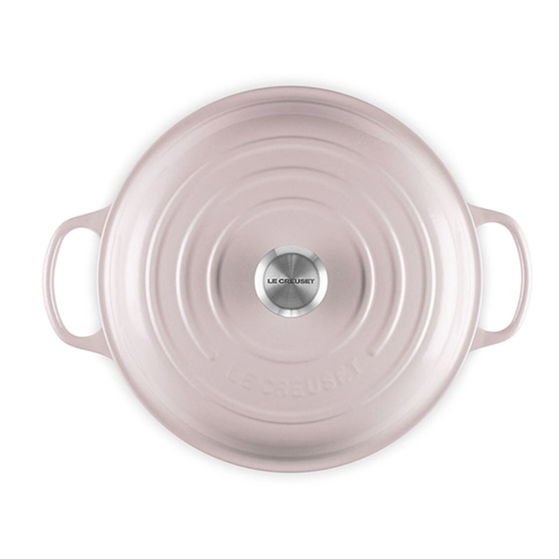 Le Creuset Signature Enameled Cast Iron Braiser with Lid, Shallot
