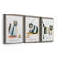 Neutral Scrawl I - ensemble de 3 peintures sur toile encadrées-906713761-906713763