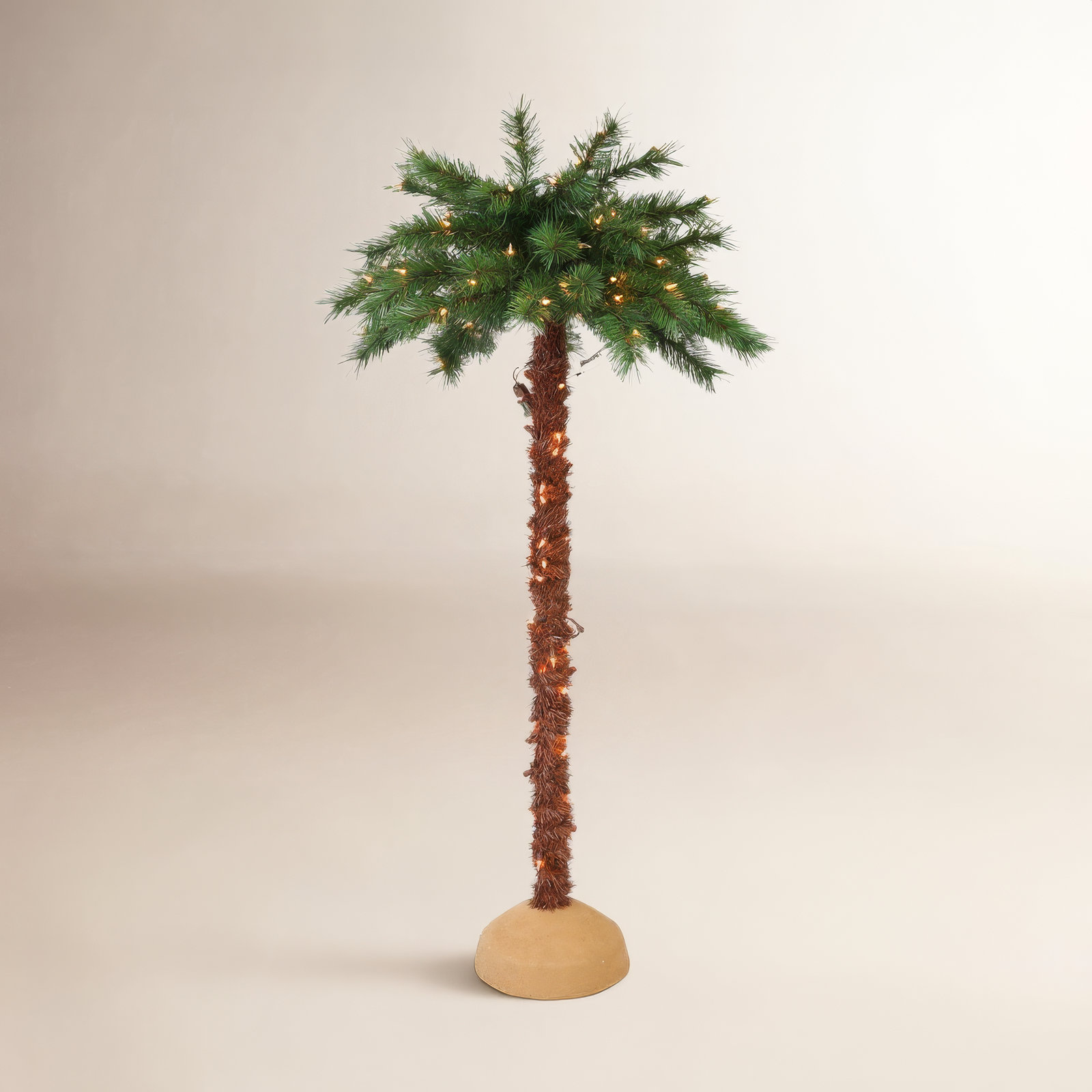 Faux Palm Tree in Freestanding, 48" H x 25" W x 25" D