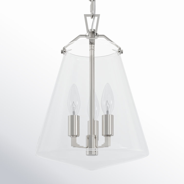 3 Light Metal Dimmable Bell Chandelier